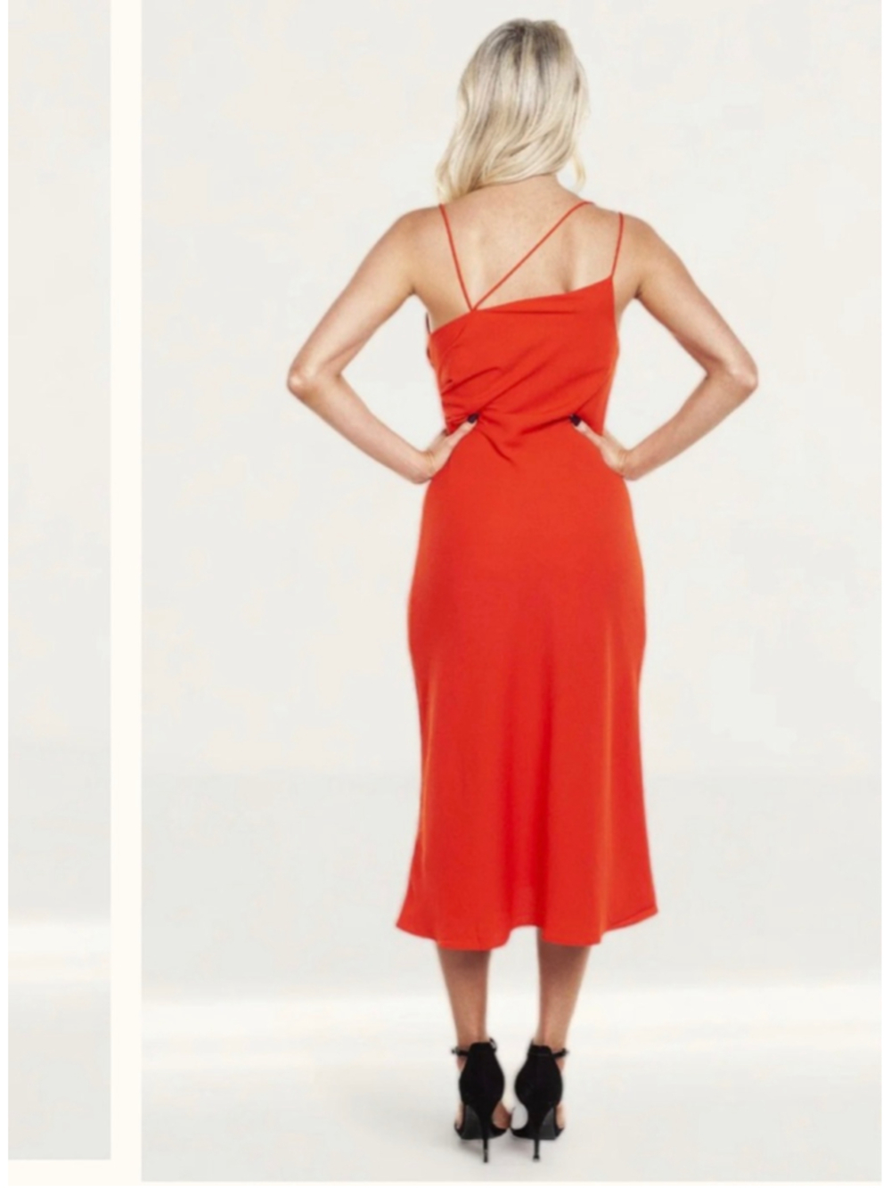 Women's Finders Keepers Red Midi Dress Size 4 Small - Picture 5 of 13